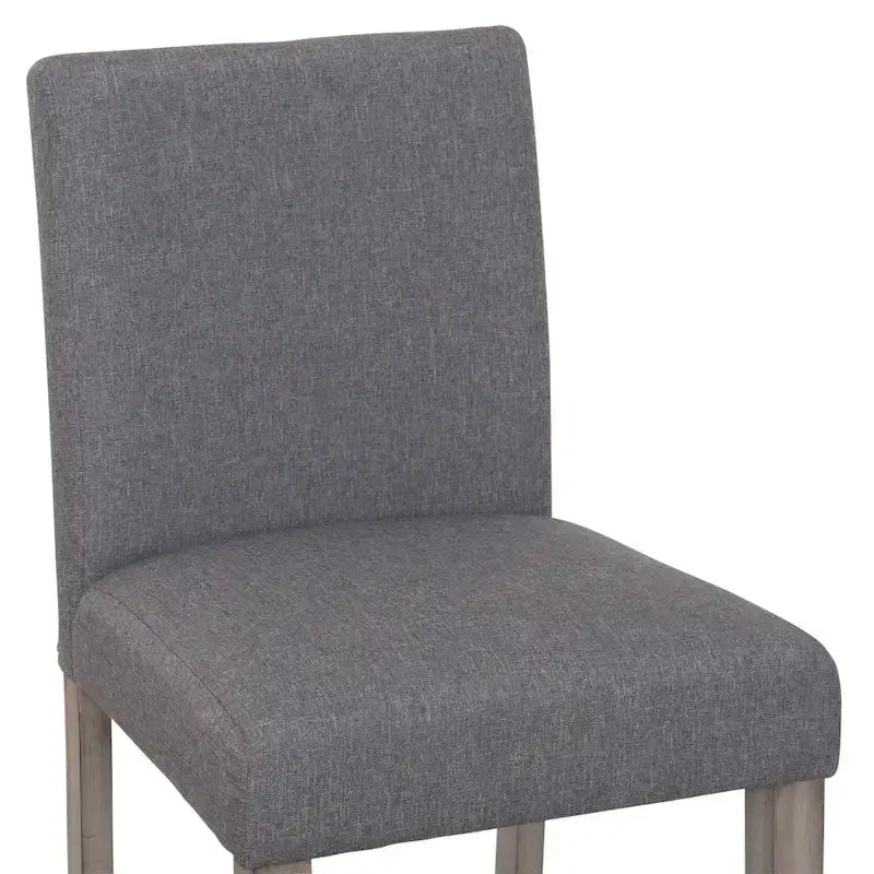 Tabouret de bar rembourré hauteur comptoir avec pieds en bois massif beige
