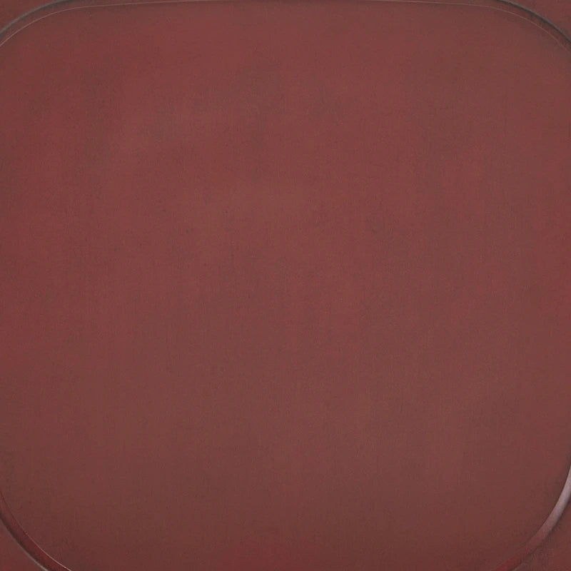 Chaise de salle à manger en métal à dossier en X, fini rustique imitation bois, style antique