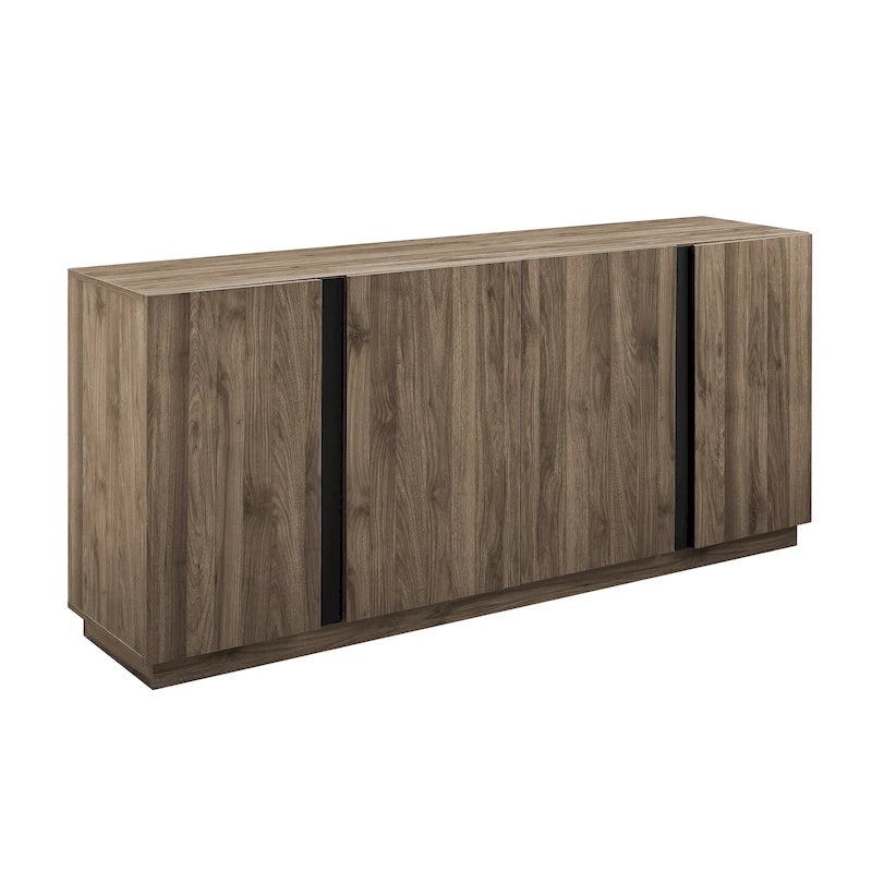 Buffet bahut minimaliste à 4 portes et étagères réglables de 178 cm