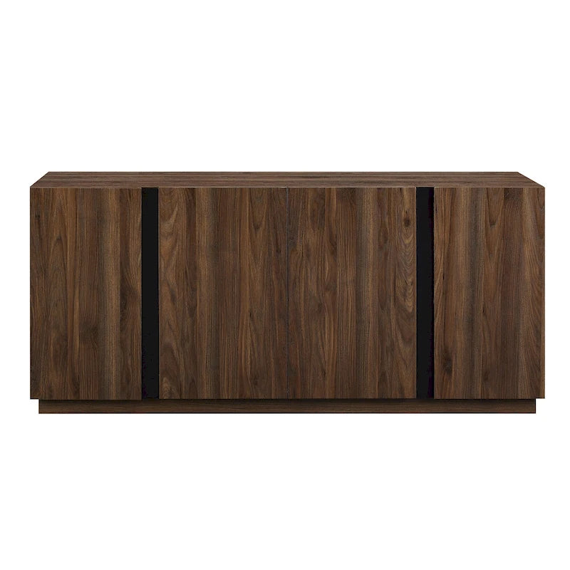 Buffet bahut minimaliste à 4 portes et étagères réglables de 178 cm