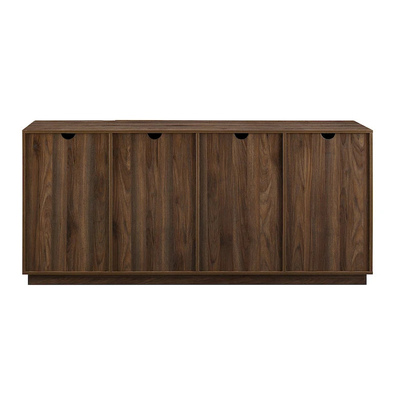 Buffet bahut minimaliste à 4 portes et étagères réglables de 178 cm