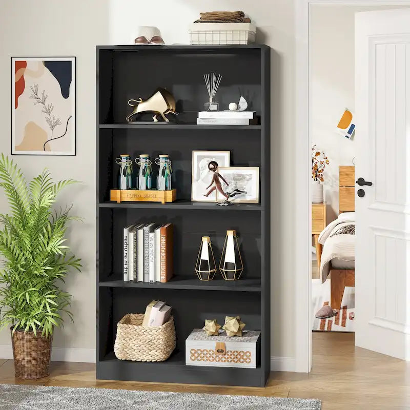 Meuble de rangement pour chaussures à étagères ouvertes, blanc, à plusieurs niveaux, pour entrée