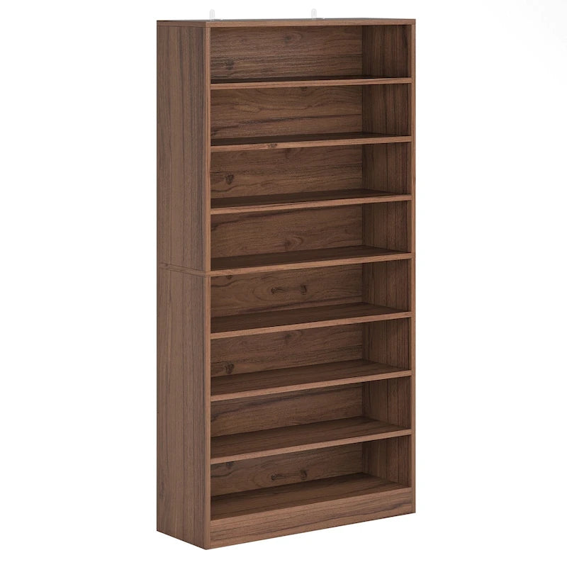 Meuble de rangement pour chaussures à étagères ouvertes, blanc, à plusieurs niveaux, pour entrée