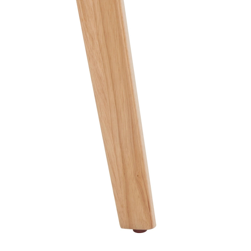 Chaise de salle à manger moderne du milieu du siècle avec dossier en cannage et cadre en bois massif