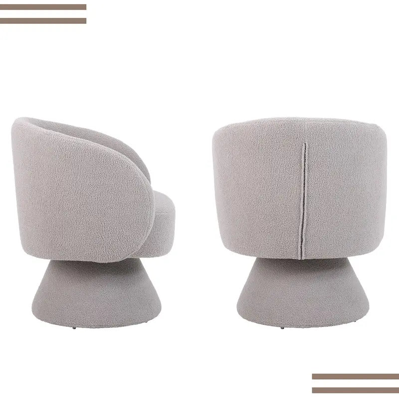 Fauteuil d'appoint pivotant rembourré avec coussin