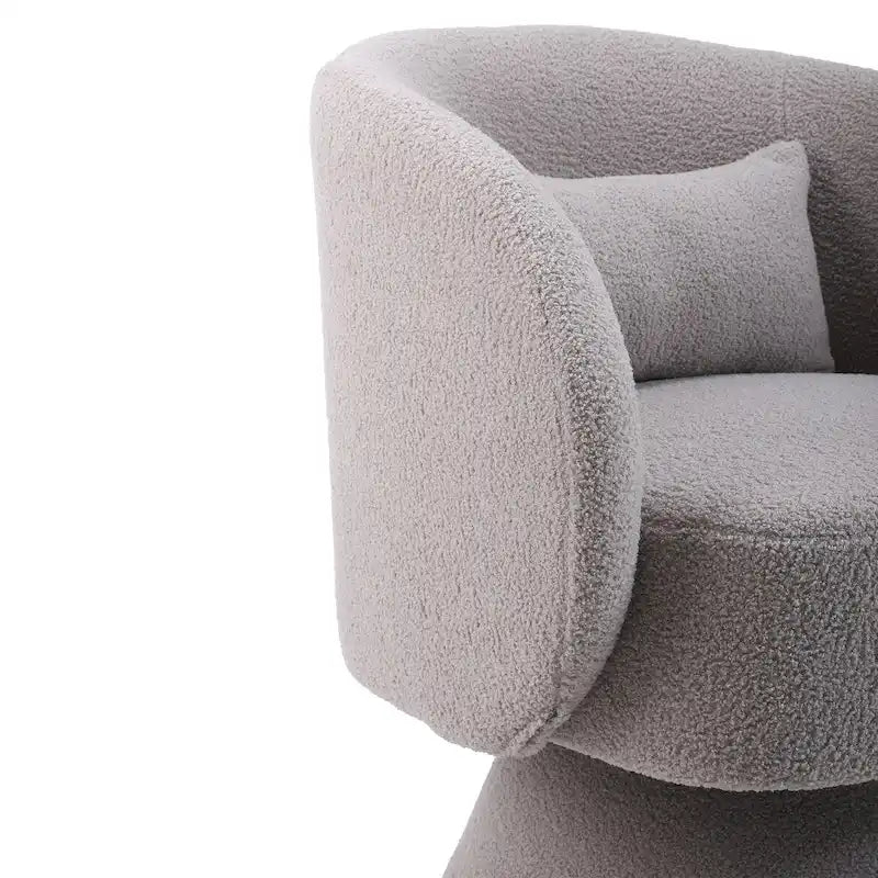 Fauteuil d'appoint pivotant rembourré avec coussin