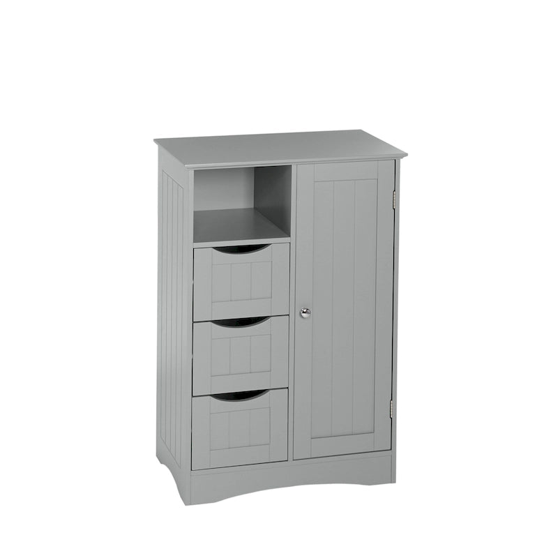 Meuble de rangement à cadre en perles avec porte, tiroirs et étagère réglable
